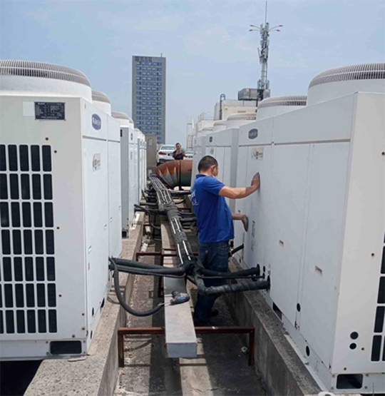 石屏中央空调制热和不制冷系统维修方法